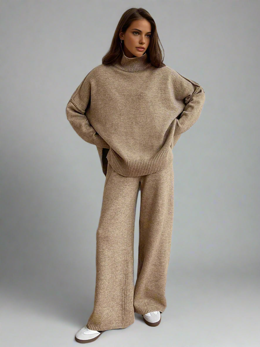 Cecily oversized turtleneck lounge set product photo 3