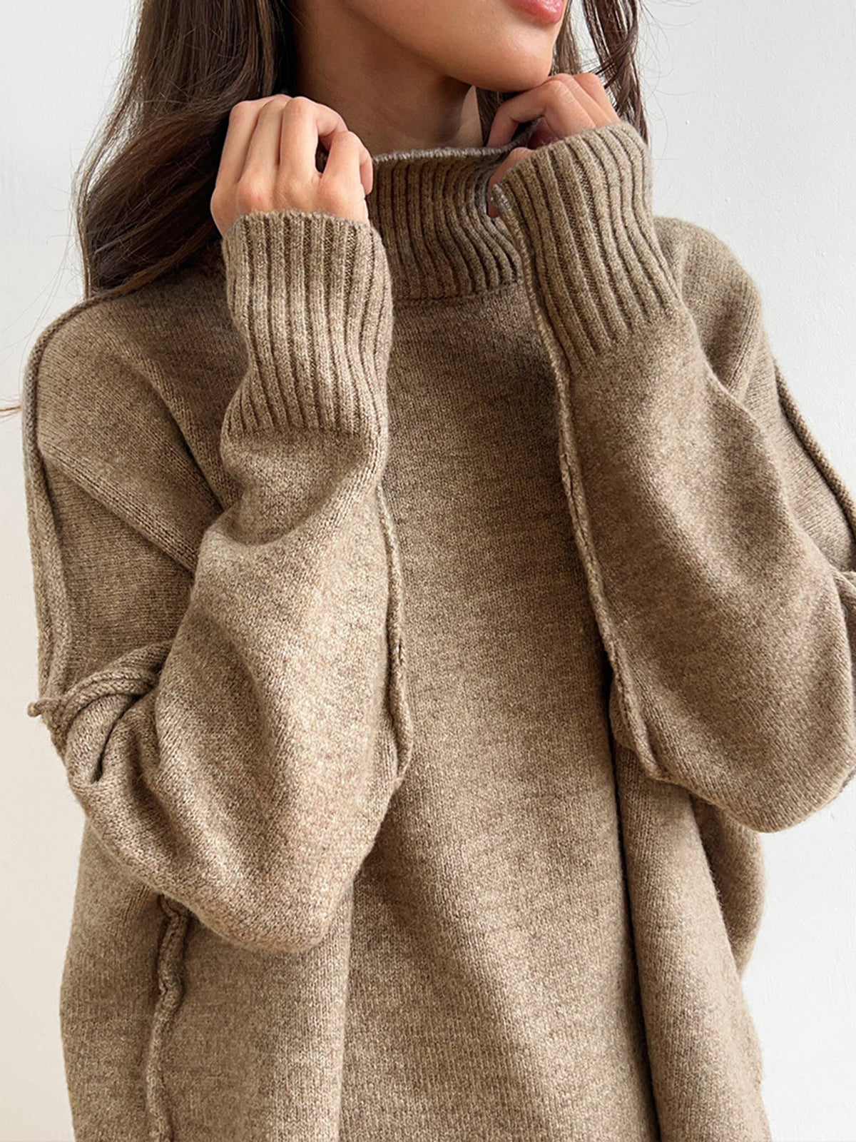 Cecily oversized turtleneck lounge set product photo 4