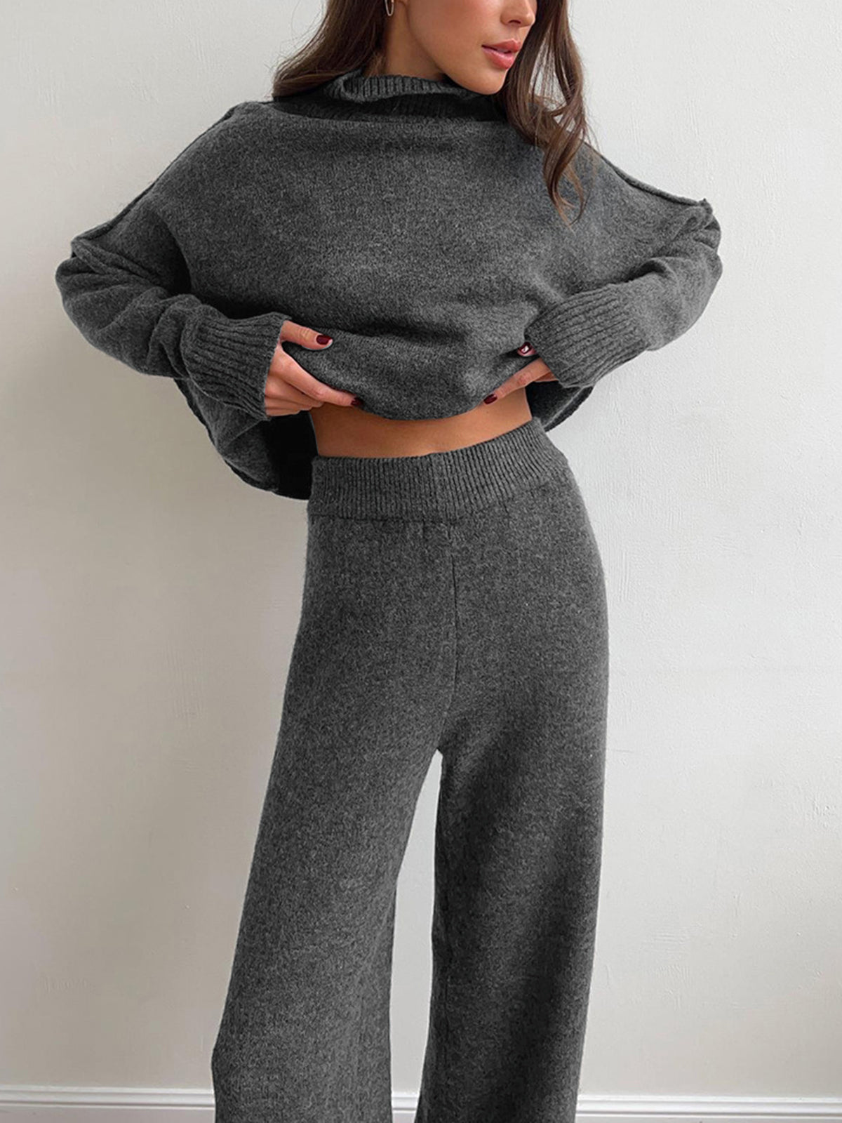 Cecily oversized turtleneck lounge set product photo 7