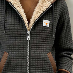 Sandra sherpa-lined quilted hooded jacket